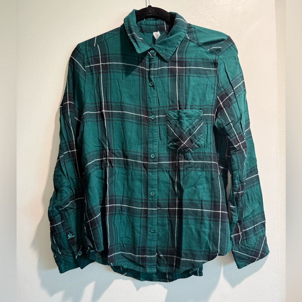 BP Green Plaid Button Down Shirt